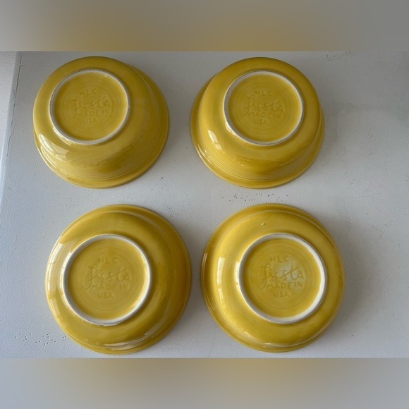 FIESTAWARE Dessert Fruit Bowl | Daffodil Yellow | Set Of 4 - Picture 2 of 4